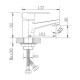 Смеситель для раковины Haiba HB10801-2, сатин