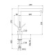 Смеситель для кухни Webert Spirit SO920302564, черный/хром