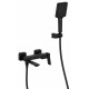 Смеситель для ванны FRAP F3284-6, черный