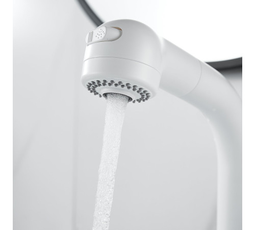 Смеситель для раковины многофункциональный Raffine F291C, белый
