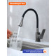 Смеситель для кухни с гибким изливом Prohanss P61.4406.09, графит