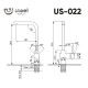 Смеситель для кухни Ulgran US-022-003, вороненая сталь