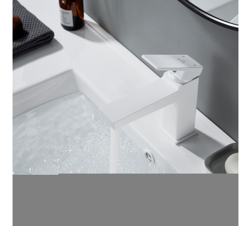 Смеситель для раковины Rose R2801C, белый