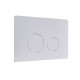 Клавиша смыва Knotlor BIS107WY, белый  (серия 1)