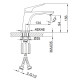 Смеситель для раковины Frap F1087, хром