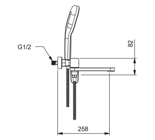 Смеситель для ванны GAPPO G3210-3, золотой сатин