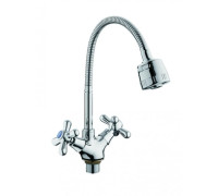 Смеситель для кухни с гибким изливом D-Lin D153819-T, хром
