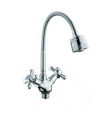 Смеситель для кухни с гибким изливом D-Lin D153819-T, хром