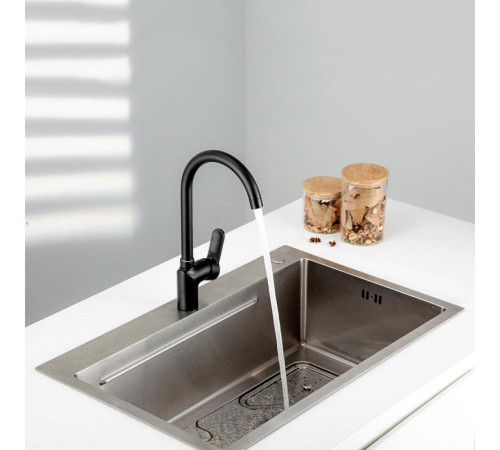 Смеситель для кухни FRUD R42157-6, черный