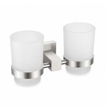 Стакан для ванной двойной FRAP F30308, сатин
