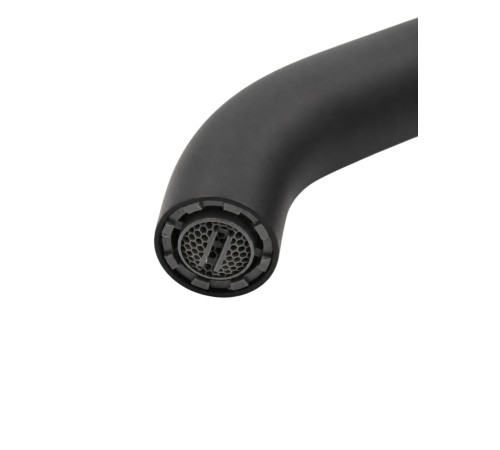 Высокий смеситель для раковины Fiore XENON 44NN5288, черный (с донным клапаном)