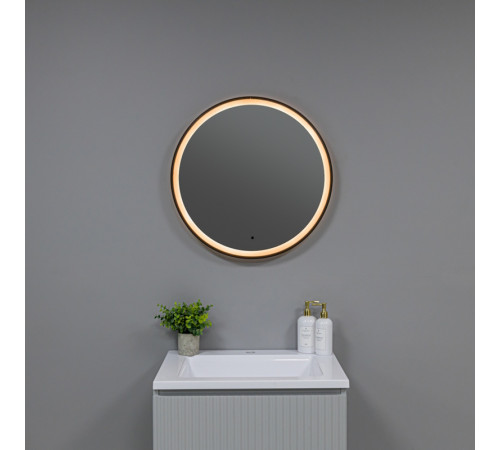 Зеркало Silver Mirrors Делуна/Deluna D800 TX (алюм. профиль, цвет черный, бесконтактный сенсор)