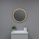 Зеркало Silver Mirrors Делуна/Deluna D800 TX (алюм. профиль, цвет черный, бесконтактный сенсор)
