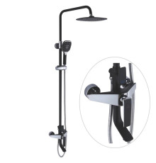 Душевая система Rose R1336H, черный