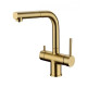 Смеситель для кухни с выдвижным изливом Grocenberg GB4097MG, матовое золото