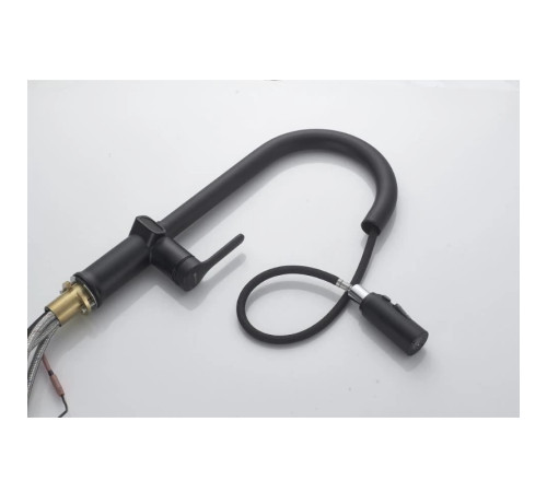 Смеситель для кухни с индикатором температуры Knotlor KN-100/BL, черный