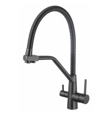 Смеситель для кухни с подключением к фильтру Fmark FS0762Q, графит