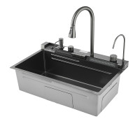 Многофункциональная кухонная мойка Savol S-SC001Q, графит
