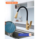 Смеситель для кухни с гибким изливом Prohanss P61.4406.03, золотой сатин