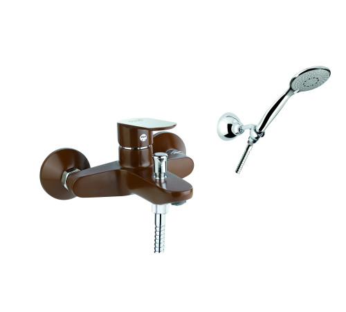 Смеситель для ванны Fiore KEVON CHIC 81MX8150, хром/коричневый