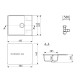 Кухонная мойка Ulgran Quartz Prima 605-05, бетон