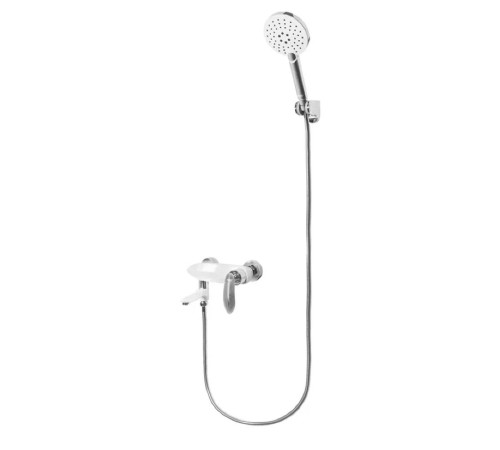 Смеситель для ванны Grocenberg GB8001WC, белый/хром