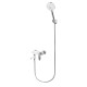 Смеситель для ванны Grocenberg GB8001WC, белый/хром
