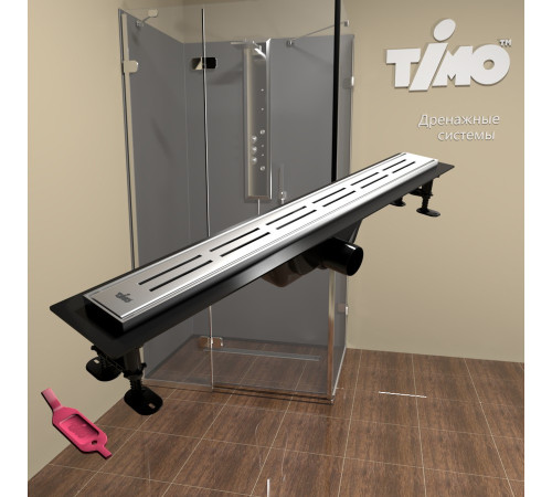 Душевой лоток TIMO Super Plast SP10700-DG10700, сатин
