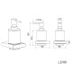 Дозатор жидкого мыла Knotlor LD101RB, бронза