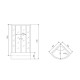 Душевая кабина Timo Standart Silver Fabric T-6690SF, 90x90x220
