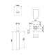 Смеситель для раковины Fiore KUBE 100BB7597, белый
