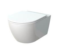Унитаз подвесной SMARTFLOW URBAN безободковый с микролифтом, SMF812-WH, белый