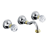 Смеситель для раковины Webert Karenina KA750404017, хром/золото