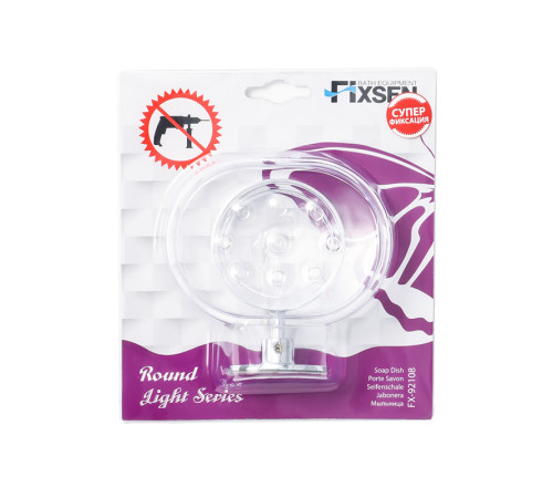 Мыльница FIXSEN ROUND FX-92108, хром