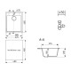 Кухонная мойка Ulgran Quartz Forte 425-05, бетон