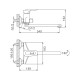 Смеситель для ванны FRAP F22004, хром