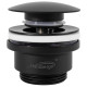 Донный клапан для раковины Hansberge H107BL, черный