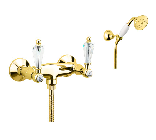 Смеситель для душа Fiore GIOIELLI (SWAROVSKI®) 08OO0602, золото