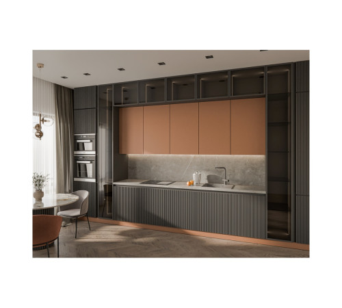 Кухонная мойка Rivelato RAUM RM-58, серый металлик