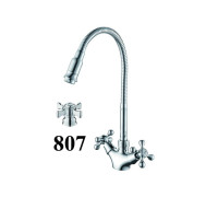 Смеситель для кухни с гибким изливом D-Lin D153807-Q, хром