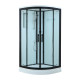 Душевая кабина Timo Standart Black T-6609B, 90x90x220
