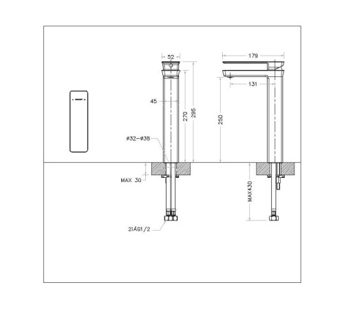 Смеситель для раковины Bravat Phillis F156101C-A-ENG, хром