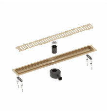 Душевой лоток TIMO Drain System DS230106/17, матовое золото