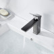Смеситель для раковины Shevanik S4401T, оружейная сталь