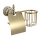 Держатель для туалетной бумаги и освежителя Savol S-L06851B, золото