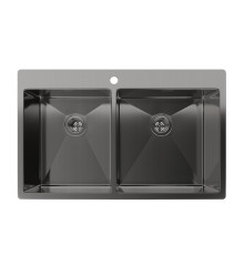 Кухонная мойка Rivelato Rinox 8050 B2 PVD, черный