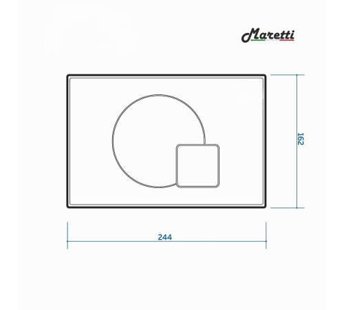Комплект Maretti 3 в 1: унитаз UM10PBM76-844, инсталляция AC11P5211, кнопка AC12EL-015