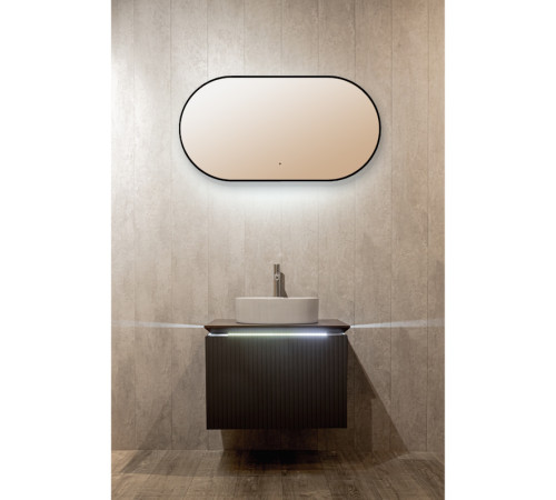 Зеркало Silver Mirrors Вива - Черный/Viva - BLACK 550х1050 2.1 (бесконтактный сенсор, подогрев,гор/верт)
