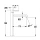 Смеситель для раковины высокий FILARETE Roun FL6020BL, черный