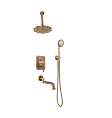 Душевая система встраиваемая Bronze de Luxe WINDSOR 10137/1F, бронза